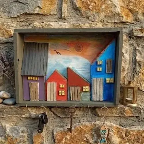 Porta chaves Rústico Artesanal.