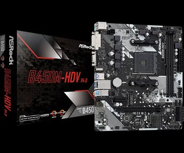 KIT asrock b450m hdv/Ryzer 5 4500