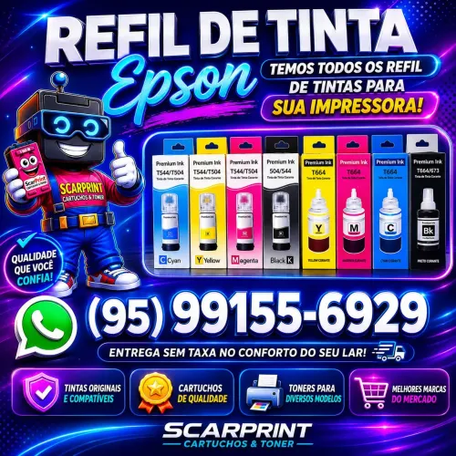 Entrega sem taxa refil de tintas de impressora temos todos os modelos disponíveis 