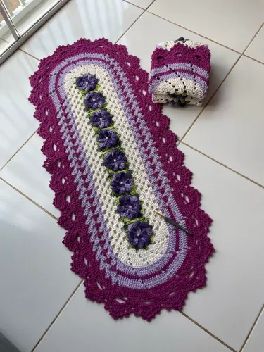 Crochê moda casa