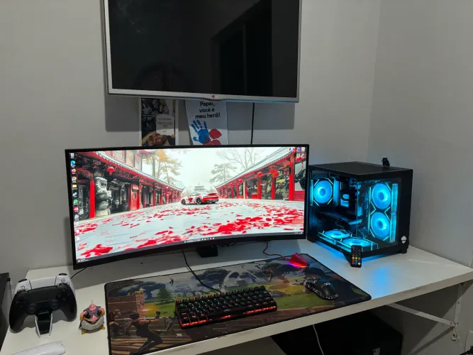 Pc gamer completo novo e garantia/ r7 5700x + 9060 XT 16gb + monitor 27 100hz +