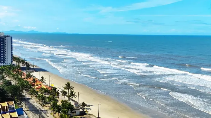 APARTAMENTO NOVO PRONTO PARA MORAR 02 QUARTOS VISTA MAR VARANDA GOURMET NA VILA ATLÂNTICA