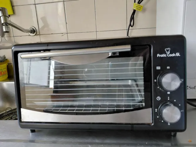 Forno Elétrico Pratic Cook 6L, Preto, 650W, 110V