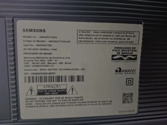 Vende tv Samsung 43 polegadas retirar pesas