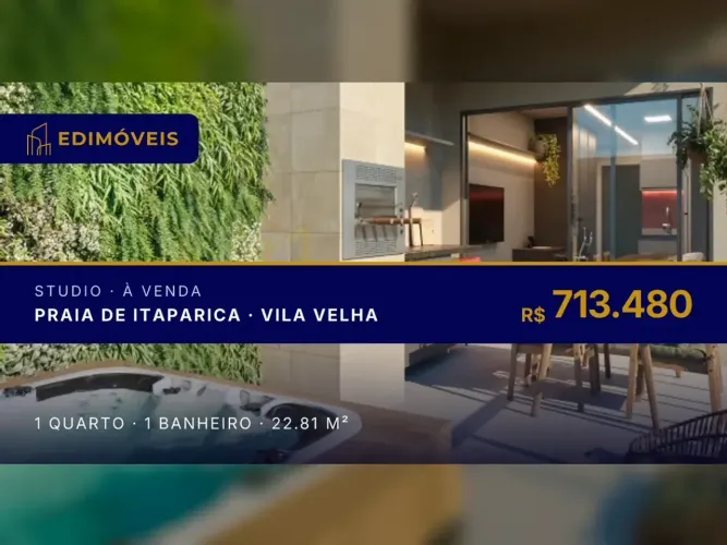 Seu novo lar: Studio 1 quarto na Praia de Itaparica, venha conhecer!