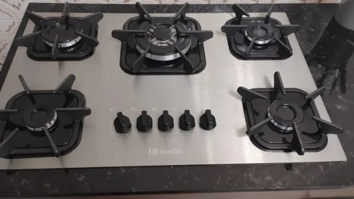Cooktop 5 bocas alumínio e armário para Cooktop 