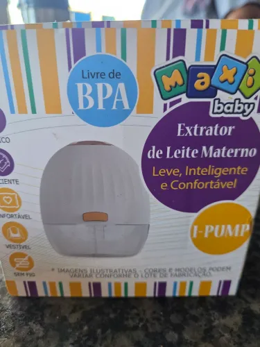 Extrator de leite materno max baby elétrico (nunca usado)