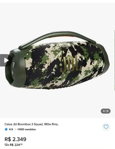 JBL boombox 3 camuflada