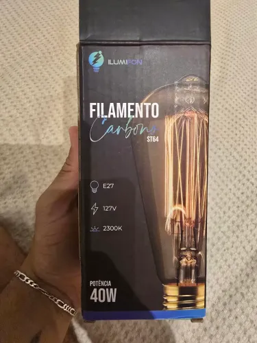 Lâmpada de Filamento novinha, na caixa
