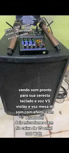 Som completo para musica ao vivo