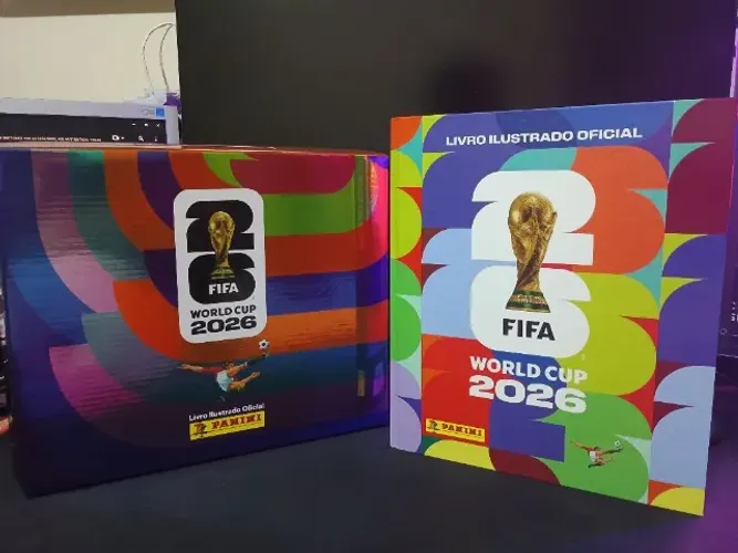 Box Álbum Copa do Mundo 2026 -Capa Dura- 100% Completo (Figurinhas da Coca + Atualização)