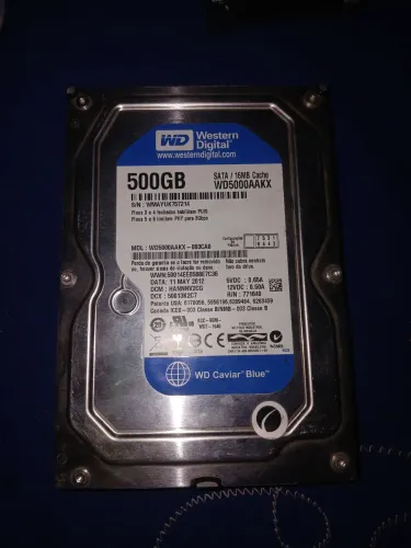 Western Digital Caviar Blue de 500 GB.