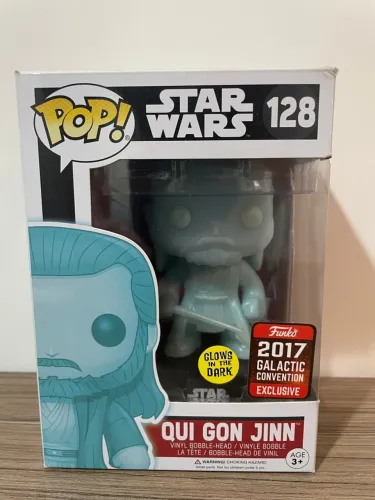 Funko Pop #128 Qui Gon Jinn GITD (Exclusivo Galactic Convention 2017)