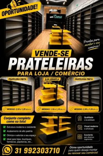 Prateleiras pra suplementos 