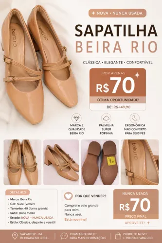 Bota fora SAPATO NOVO