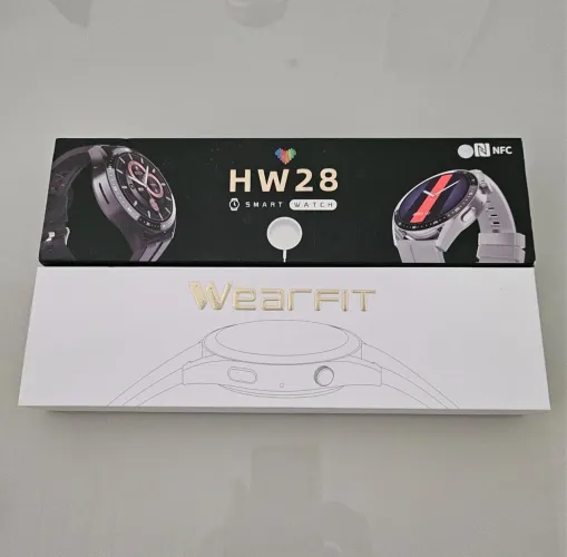 Relógio Inteligente Smartwatch HW28 Wearfit Android iOS NFC Bluetooth Amoled + Nota