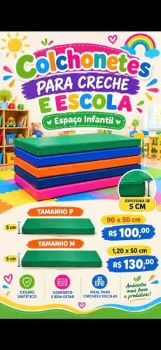 Colchonete Infantil Criança Escola