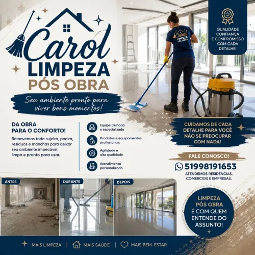 Limpeza pós obra
