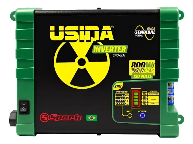 Inversor Tensão 800w 24v 120v Sistema Solar Off Grid 2° Geração do inversor desenvolvido