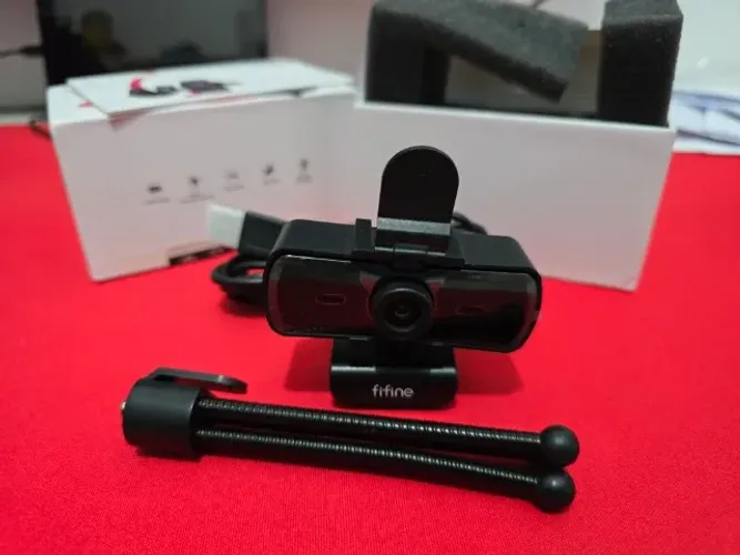 Webcam Fifine K420 2k 1440p USB com Microfone