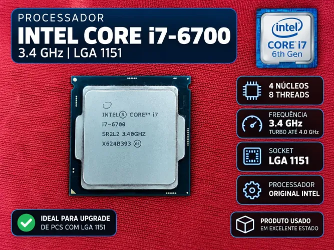 Processador Intel Core i7-6700 3.4GHz LGA 1151