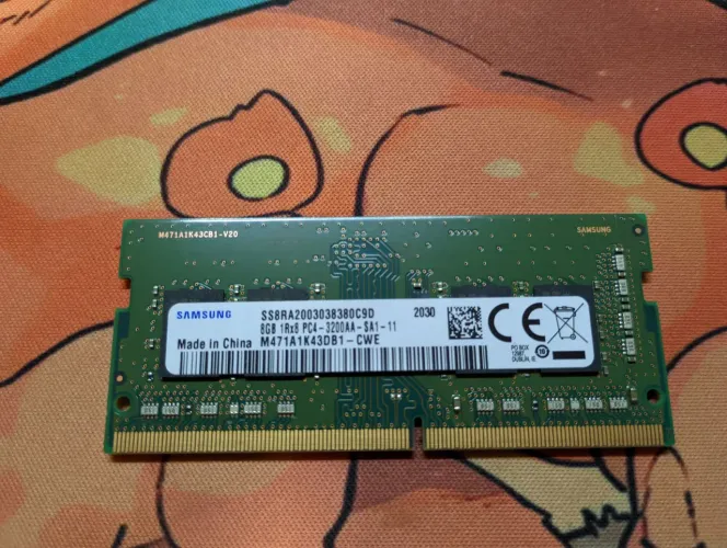 Memória RAM DDR4 notebook 8gb 3200mhz