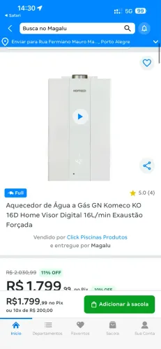 Junker/Aquecedor Komeco lacrado