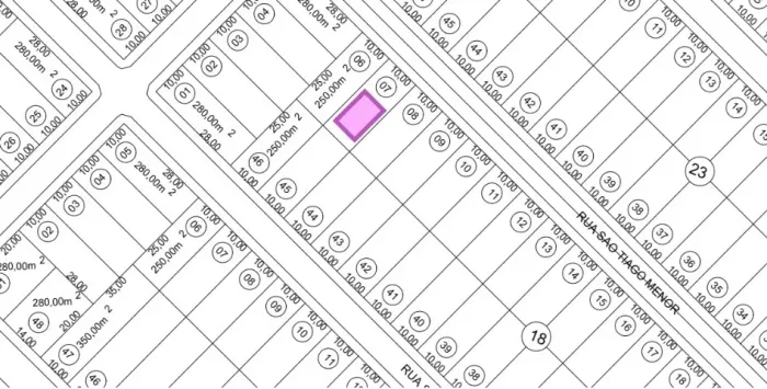 Terreno 10x25 (250m²) no Jardim das Oliveiras disponível para venda