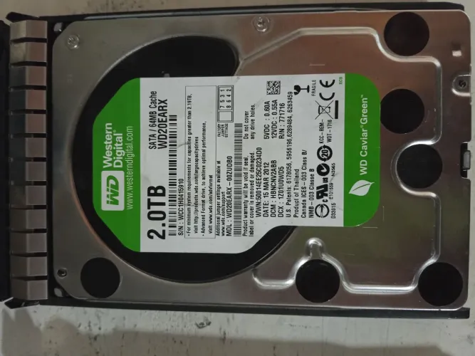Hd Sata western digital 2TB