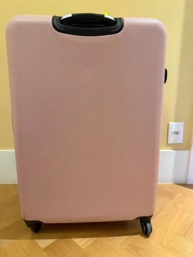 Mala Samsonite Rosa Rígida 4 Rodas Giro 360°