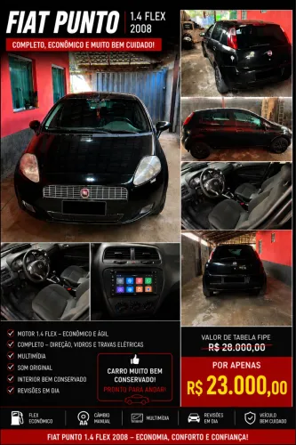 Fiat Punto ELX 1.4 Fire Flex 8V 5P 2008