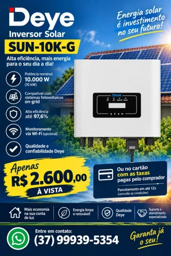 Inversor solar Deye SUN-10k-G