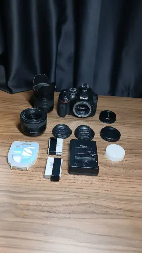 Camera nikon D5300 completa com duas lentes