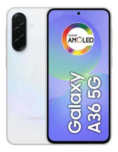 Smartphone Samsung Galaxy A36 5G 256GB 6GB RAM Tela IP67 AMOLED 6.7'' Snapdragon - Branco