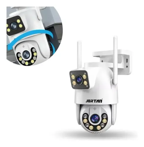 Câmera de Segurança Jortan AJ-A14-B WiFi Lente Dupla Full HD 2MP ICSEE Visão 360° pode ret