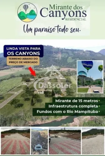 Terreno Mirante dos Canyons 330 metros Mampituba Parque Balonismo