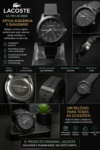 Relógio Lacoste masculino