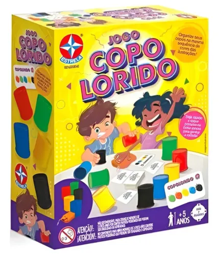 Jogo de Tabuleiro COPOLORIDO - Brinquedo Estrela.(NOVO)