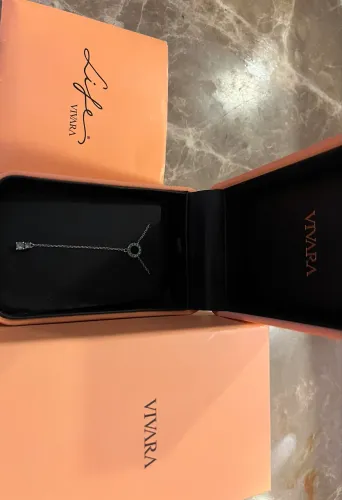 Colar vivara prata 925 cravejado com garantia e caixa