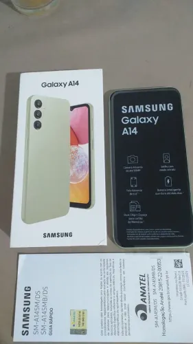 Samsung Galaxy A14 64GB Verde Lima - NOVO sem uso