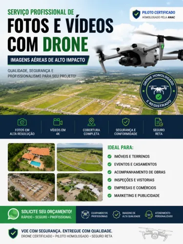 FOTOS E VÍDEOS PROFISSIONAIS COM DRONE | FORTALEZA E REGIÃO