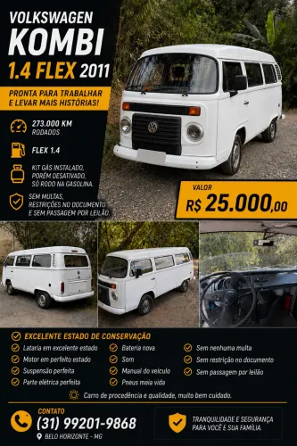 Volkswagen Kombi Standard 1.4 MI Total Flex 8V 2011