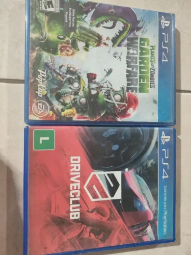 02 JOGOS DO PS4: PLANTS VS ZOMBIES// DRIVE CLUB