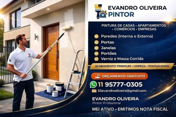 Pintura-Casas,apartamentos,empresas e comércios.