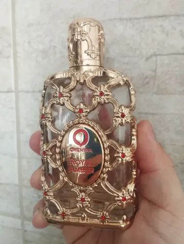 Royal Amber. Frasco vazio com Caixa 