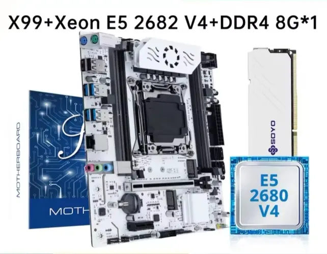 Kit Xeon E5-2682 V4 16C/32T + X99 + DDR4 Pronta Entrega