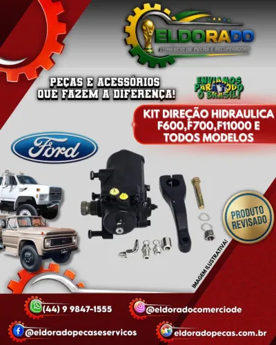 Kit de Direção Hidráulica para Ford F600, F700, F11000 e diversos outros modelos!