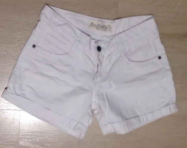 Shorts jeans branco