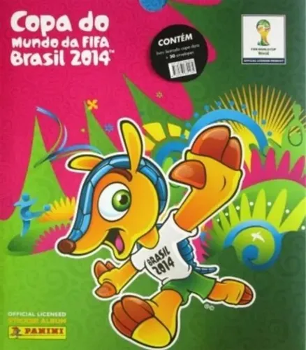 BOX COLECIONADOR ÁLBUM COMPLETO COPA DO MUNDO 2014 BRASIL FIGURINHAS COLADAS