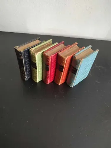 Antigo conjunto de cinco mini dicionários